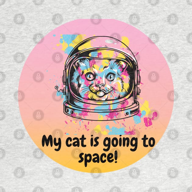 my cat is going to the space by Newlookal